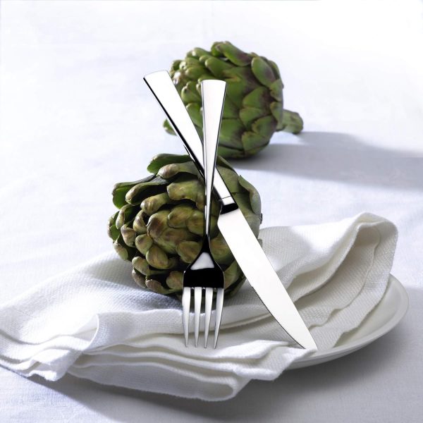 Mikasa Lucia 20 Piece Flatware Set, 18/10 Stainless Steel Silverware, Service for 4, Modern Design, Rust Resistant, Dishwasher Safe - Image 2